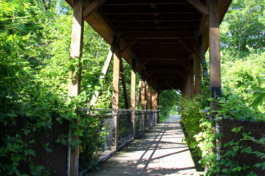 pedestrian bridge rockaway river